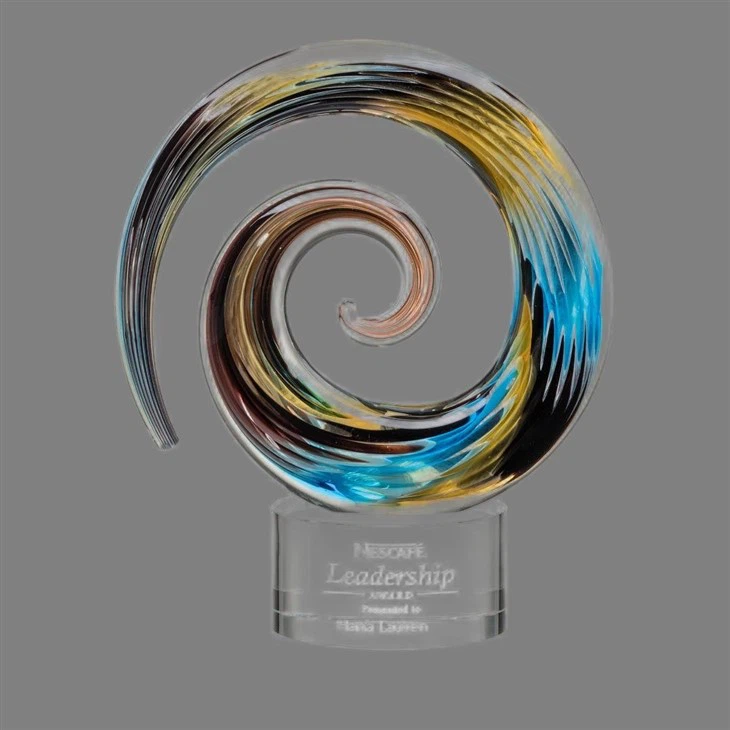 Swirling Chromatic Vortex Artglass best