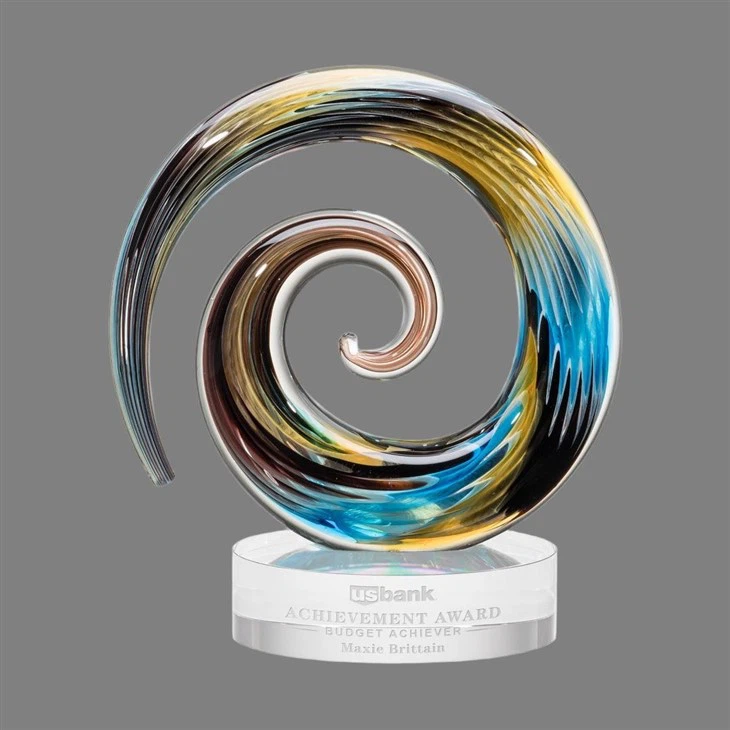 Swirling Chromatic Vortex Artglass suppliers